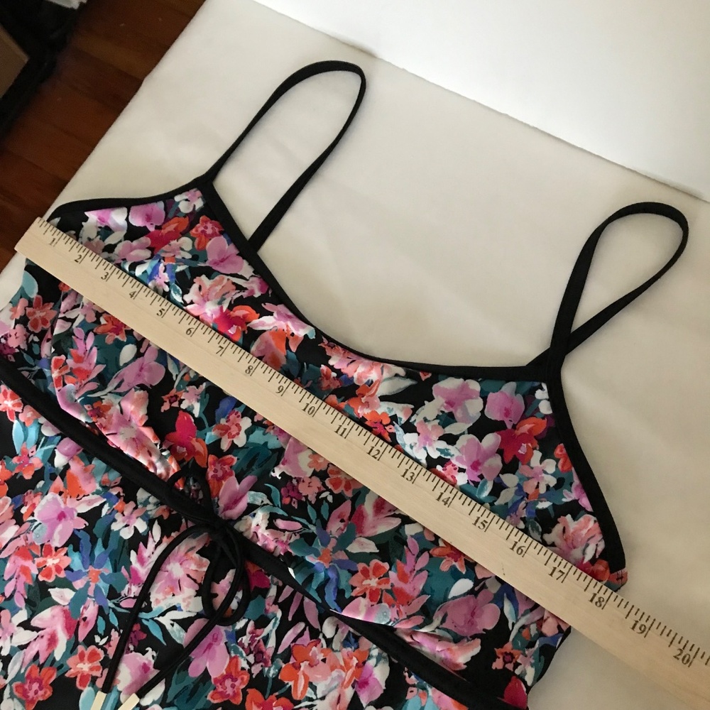 SWIM SOLUTIONS Floral Swimsuit Pink Black Women’s Plus Size 18 - Picture 11 of 16